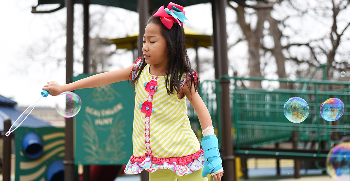 Patient on playground